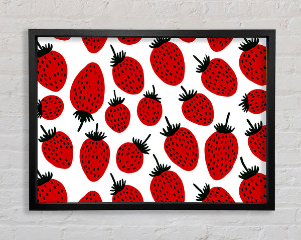 Red Raspberry Framed Print