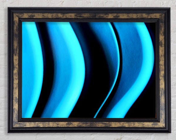 Depths Of Blue Framed Print