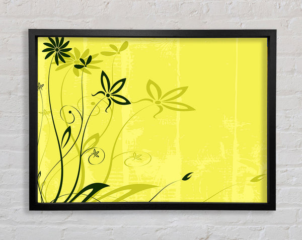 Olive Flower Whisper Framed Print