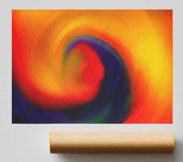 Hurricane Rainbow Print
