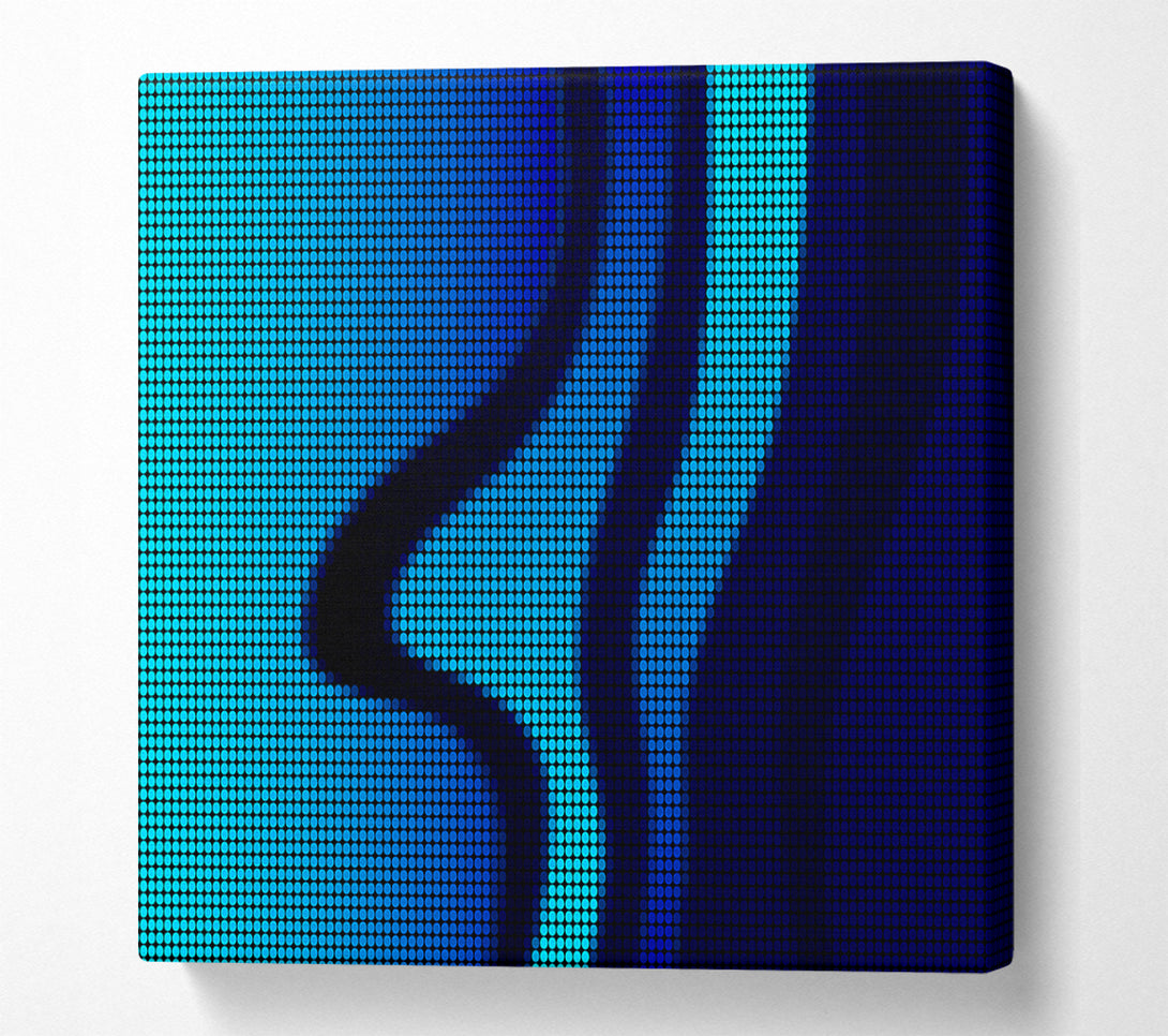  A Canvas Print of Inside Blue Canvas Art