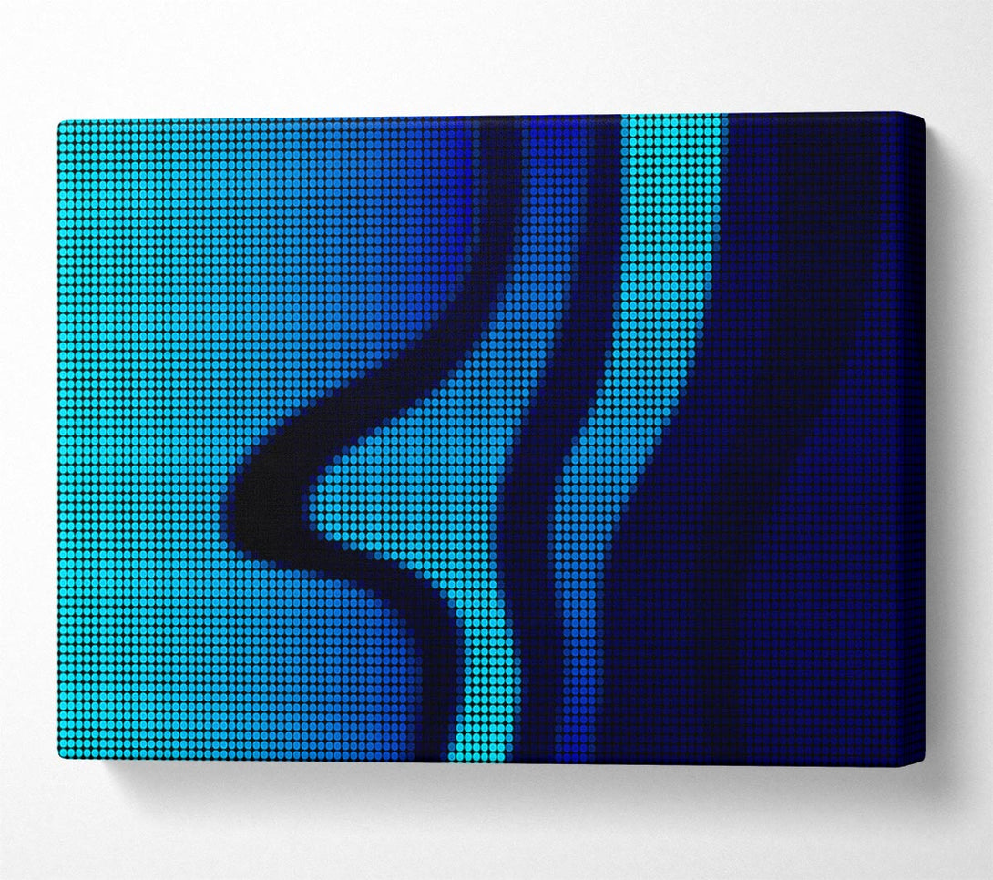  A Canvas Print of Inside Blue Canvas Art