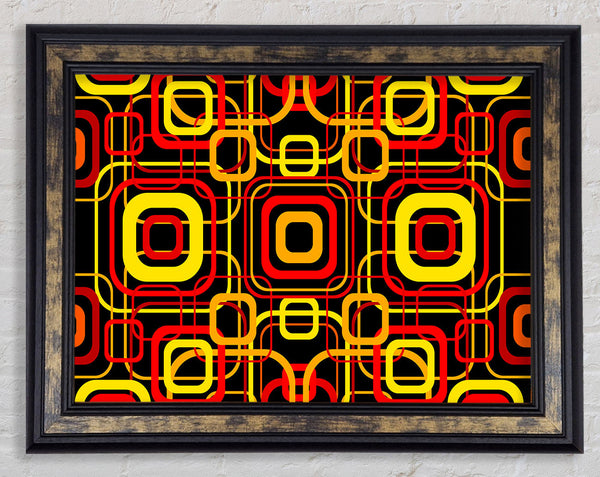 Transcending Squares Framed Print