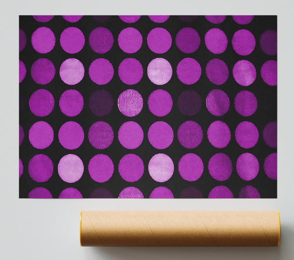 Purple Circles Print