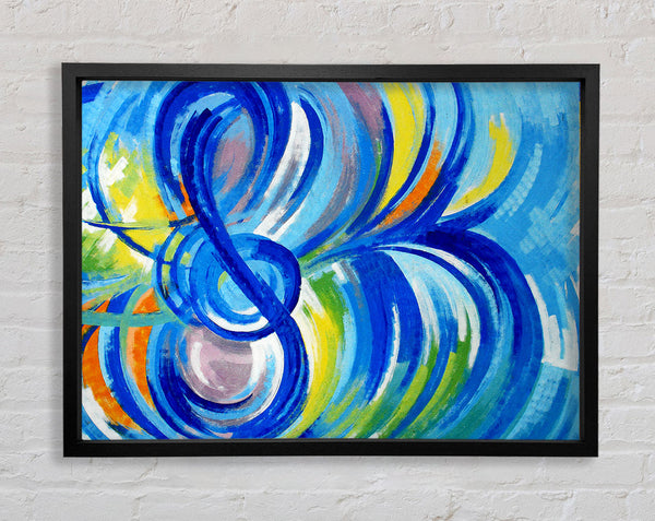 Colourful Notes Framed Print