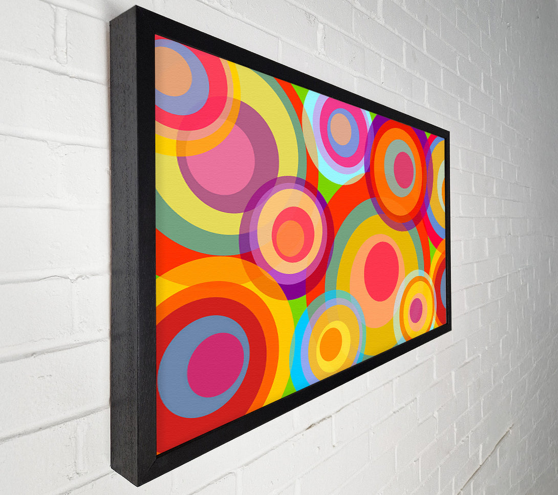  A Canvas Print of Psychedelic Rainbows Canvas Print