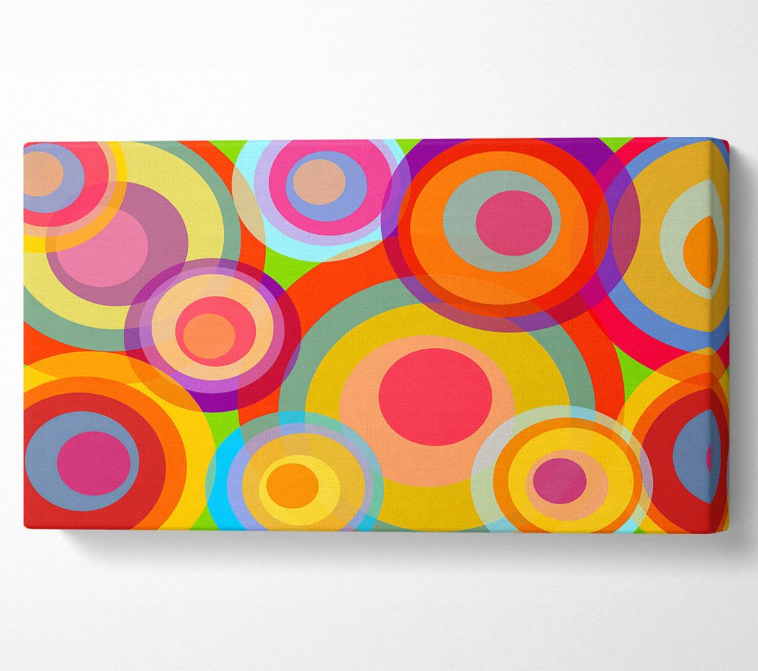  A Canvas Print of Psychedelic Rainbows Canvas Print