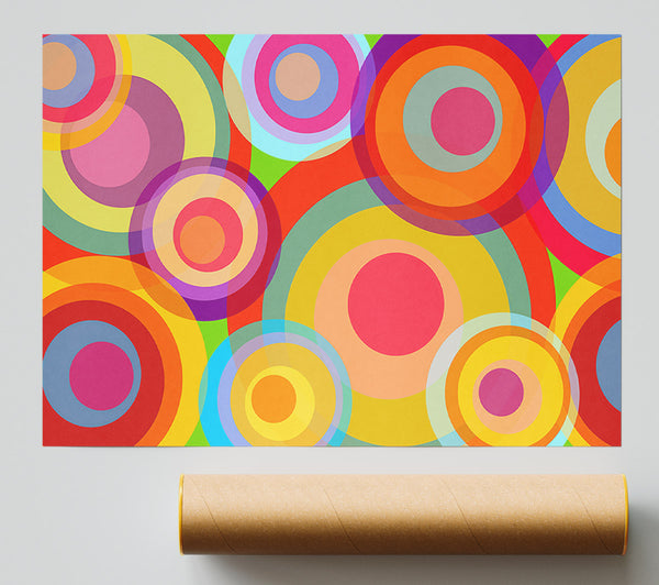 Psychedelic Rainbows Giclee Print