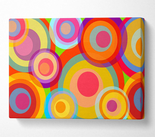  A Canvas Print of Psychedelic Rainbows Canvas Print
