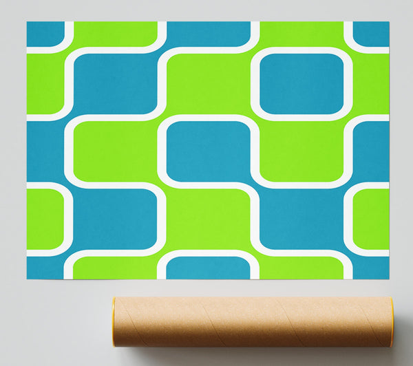 Puzzle Of Squares Poster