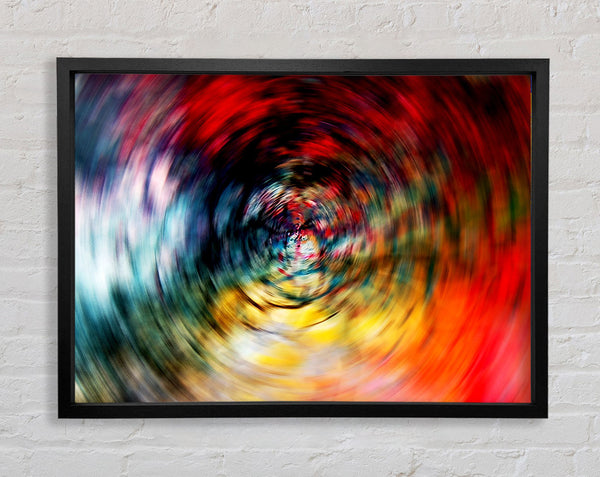 Rainbow Time Warp Framed Print
