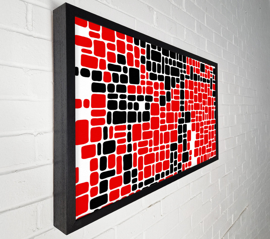  A Canvas Print of Mosaic Reds Canvas Print