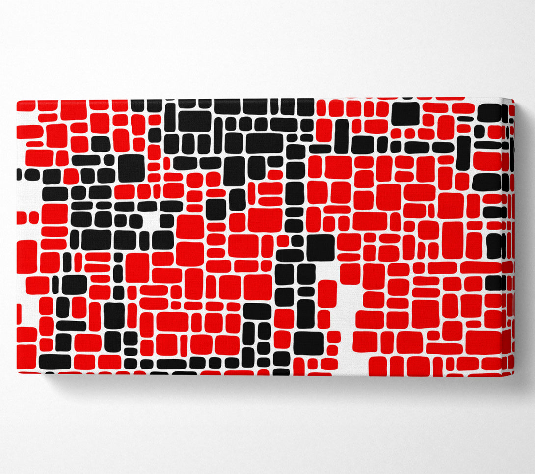  A Canvas Print of Mosaic Reds Canvas Print