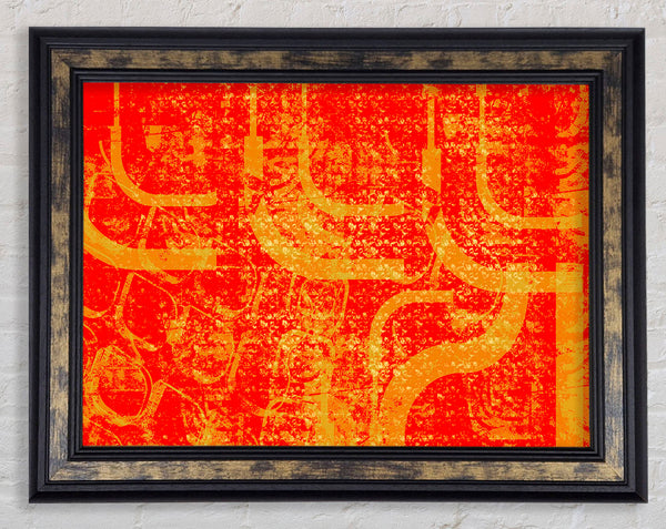 Union Of Orange Framed Print