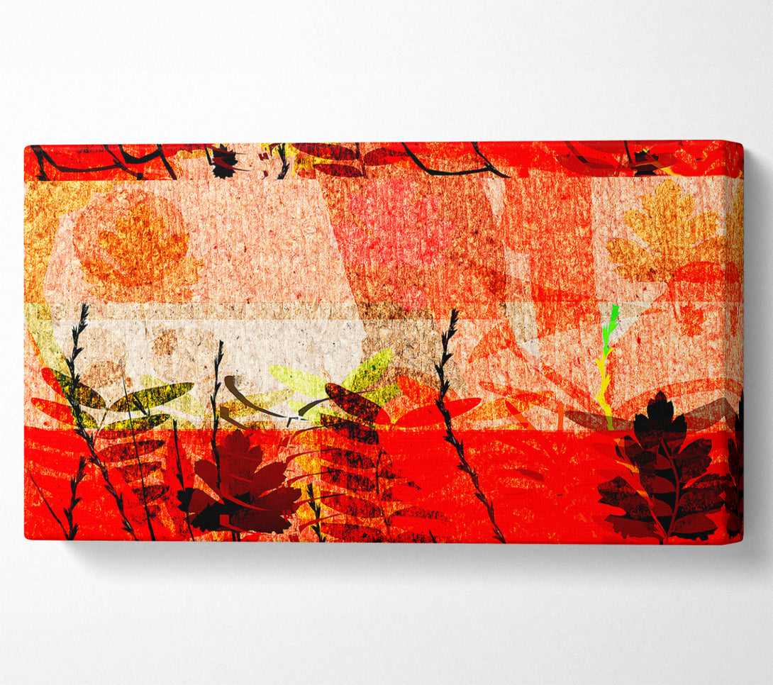  A Canvas Print of Red Leaves Of Wonder Canvas Wall Art