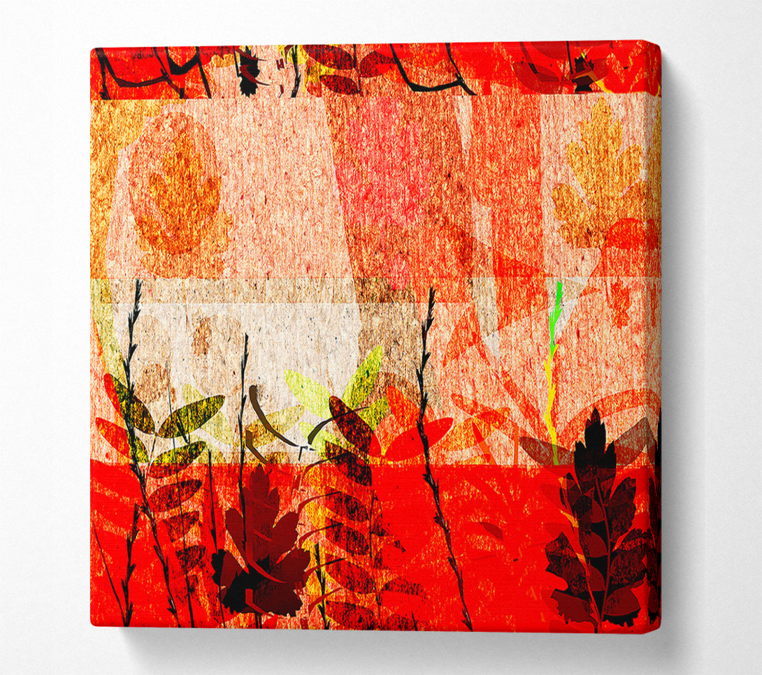  A Canvas Print of Red Leaves Of Wonder Canvas Wall Art