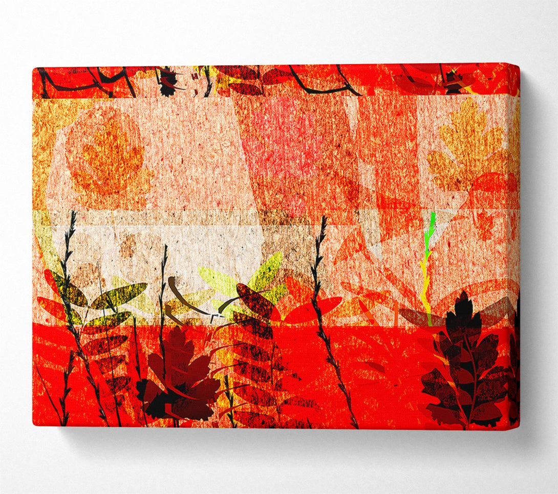  A Canvas Print of Red Leaves Of Wonder Canvas Wall Art