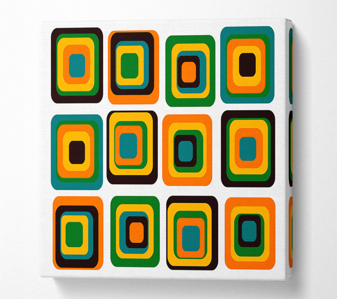  A Canvas Print of Blocks Of Colour Canvas Wall Art