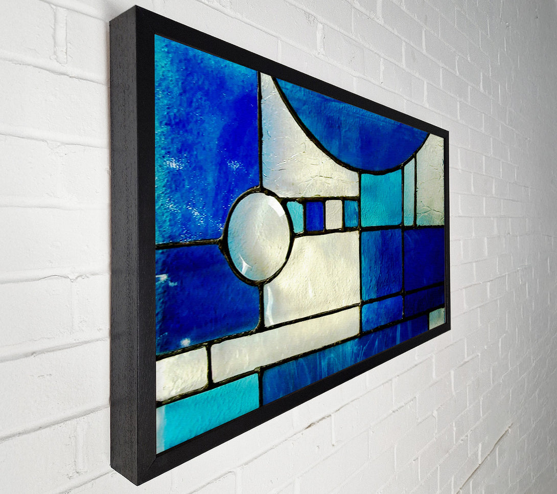  A Canvas Print of Blue Template Canvas Wall Art