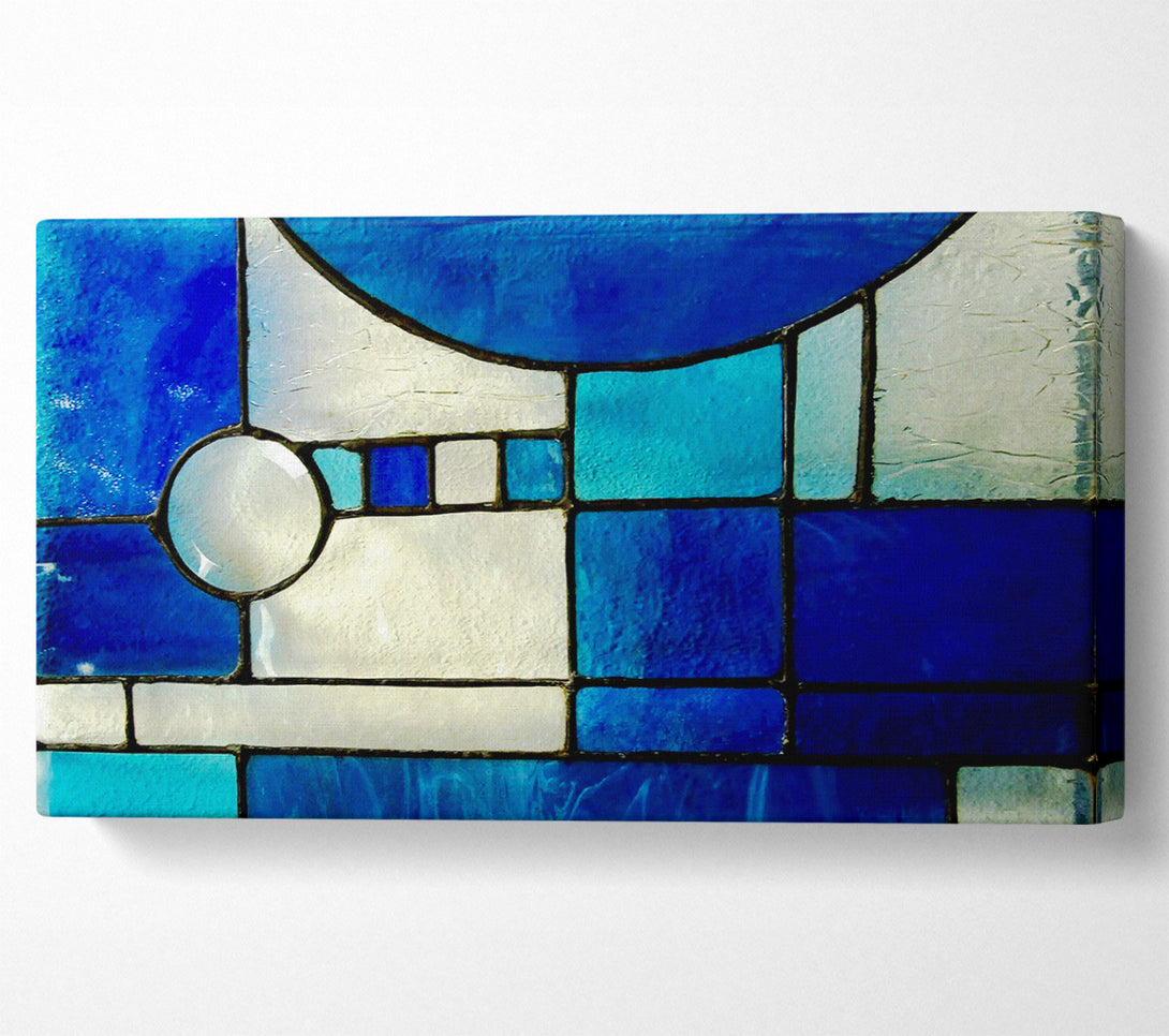  A Canvas Print of Blue Template Canvas Wall Art