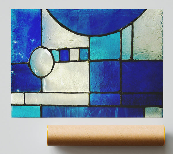 Blue Template Giclee Print