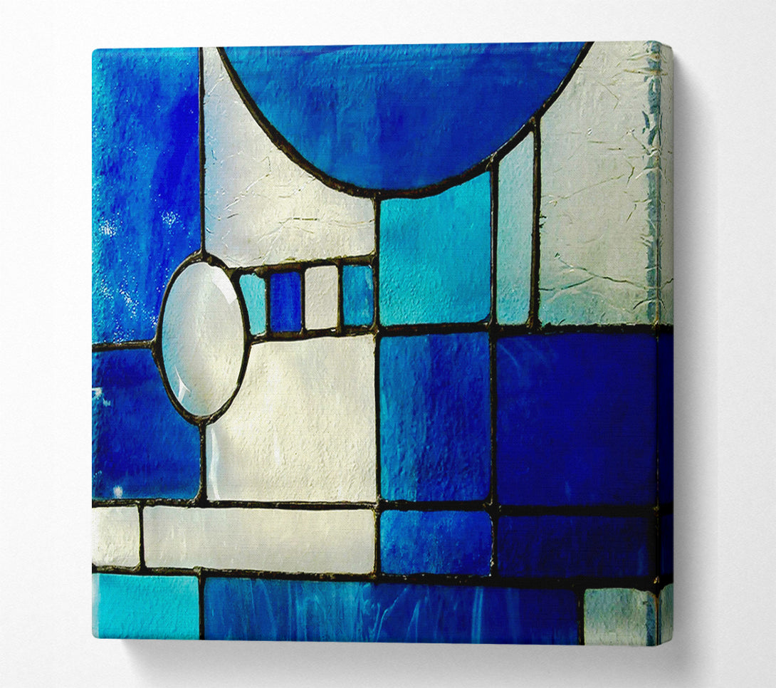  A Canvas Print of Blue Template Canvas Wall Art