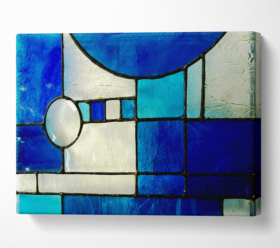  A Canvas Print of Blue Template Canvas Wall Art