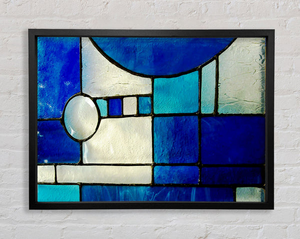 Blue Template Framed Print
