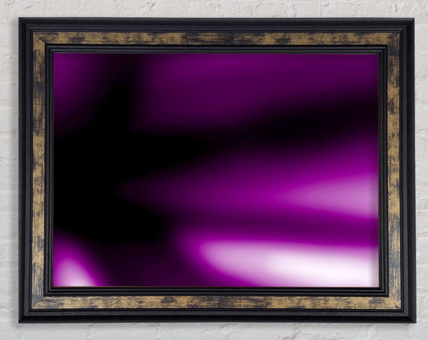 Time-Line Purple Framed Print