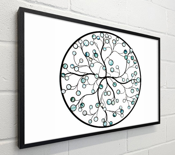 Circle Of Life Blue On White