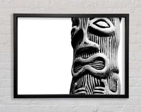 Tree Carving Framed Print