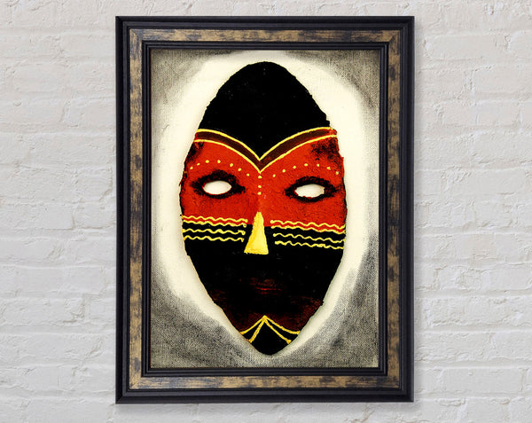 Tribal Mask Framed Print