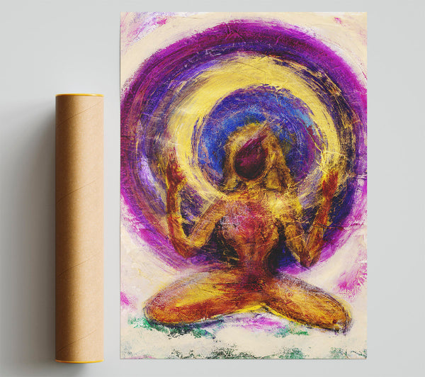 Zen The Spinning Wheel Of Life Pinks Print