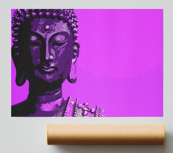 Buddha Popart Purple Print