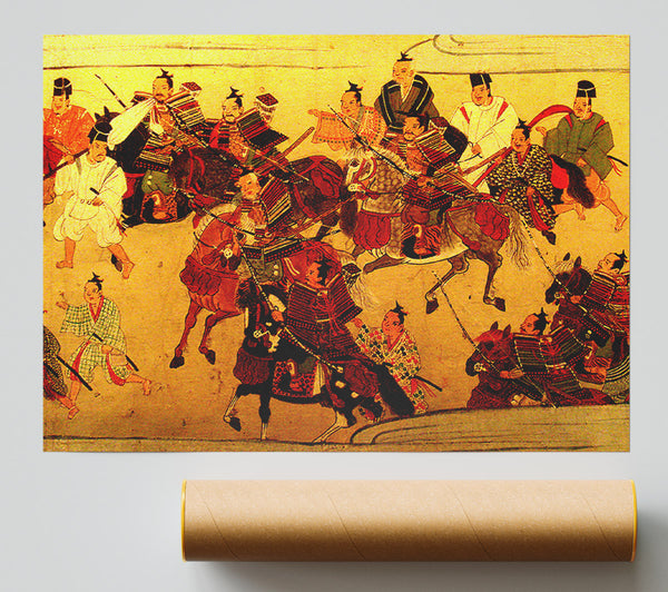Muromachi Samurai Battle Giclee Print