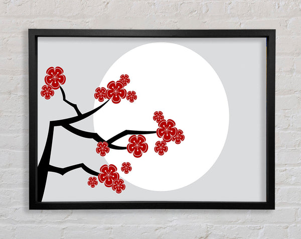 The Red Flowering Tree Framed Print