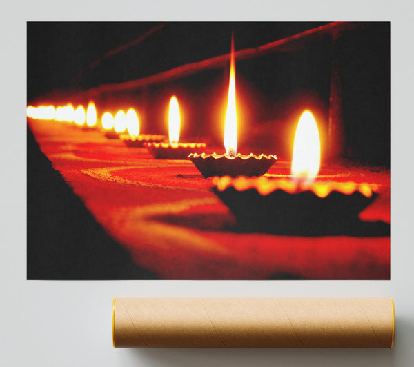 Flames Of Light Giclee Print