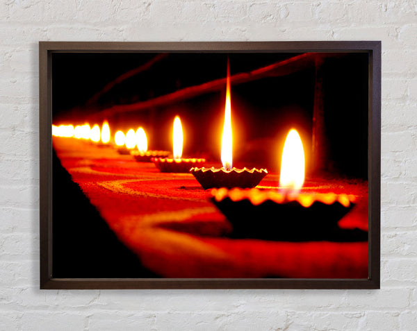 Flames Of Light Framed Print