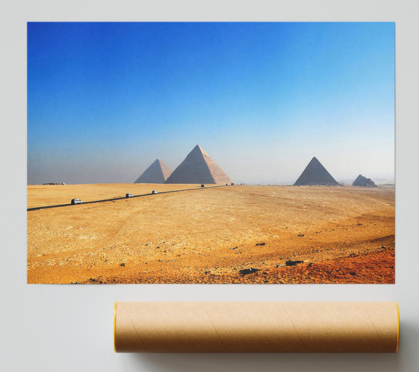 Egyptian Pyramids In The Distance Giclee Print