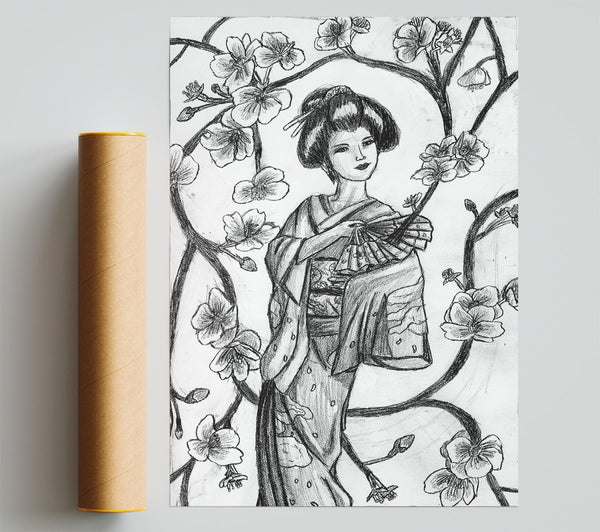 Japanese Geisha Art Giclee Print