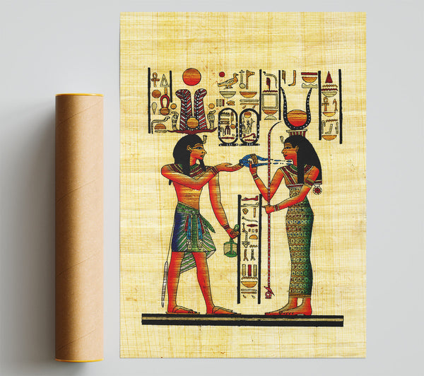 Offerings To The Egyptian Sun God Poster
