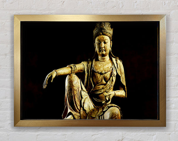 Calming Buddha Framed Print