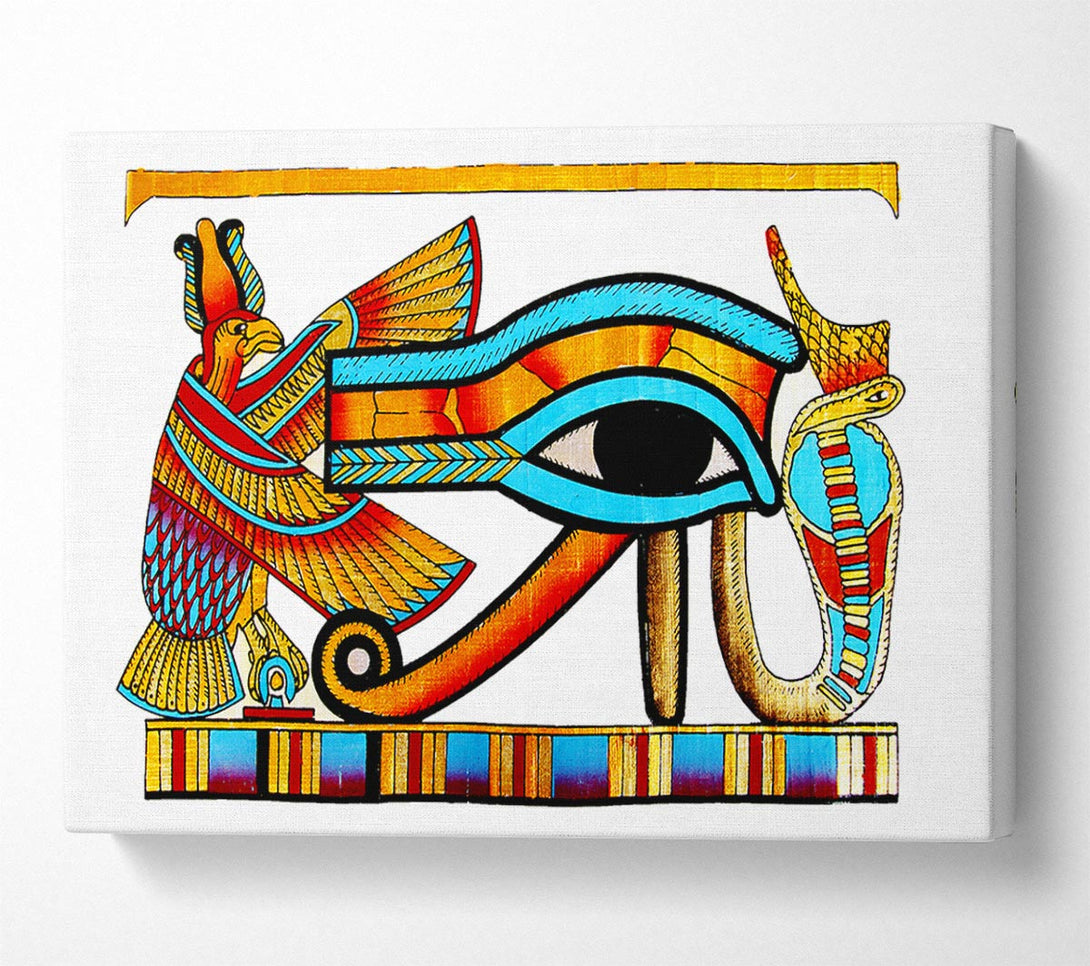  A Canvas Print of Egyptian All Seeing Eye Of Ra Canvas Print