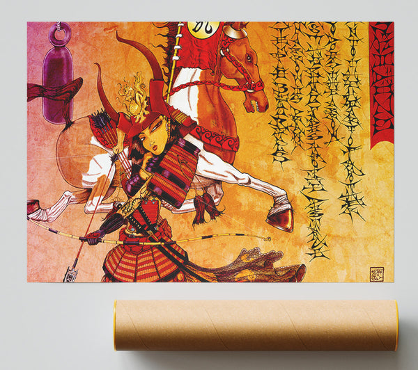 Japanese Arrow Is Drawn Print