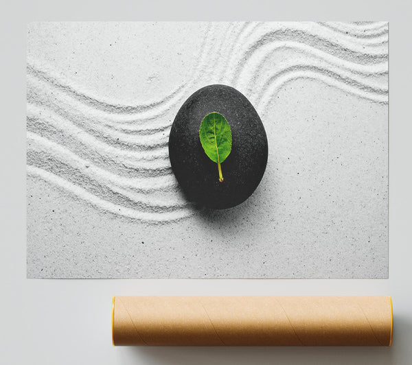 Zen Garden Pebble Giclee Print