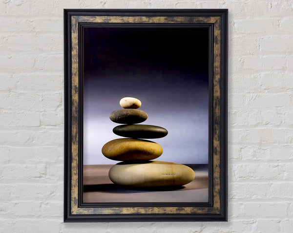 The Balance Of Stone Framed Print