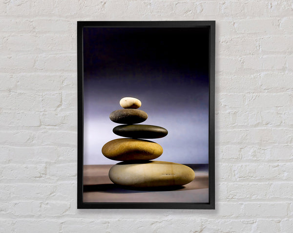 The Balance Of Stone Framed Print