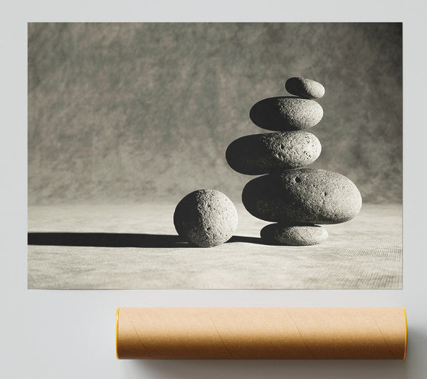 Black N White Stone Age Print