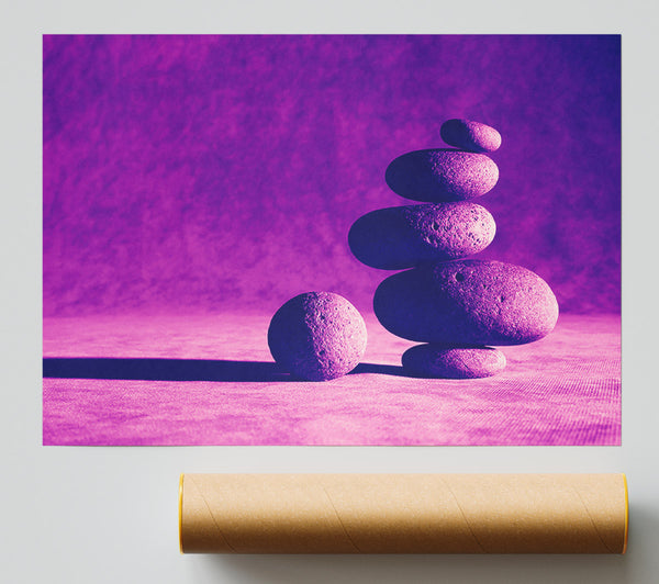 Pink Stone Age Poster