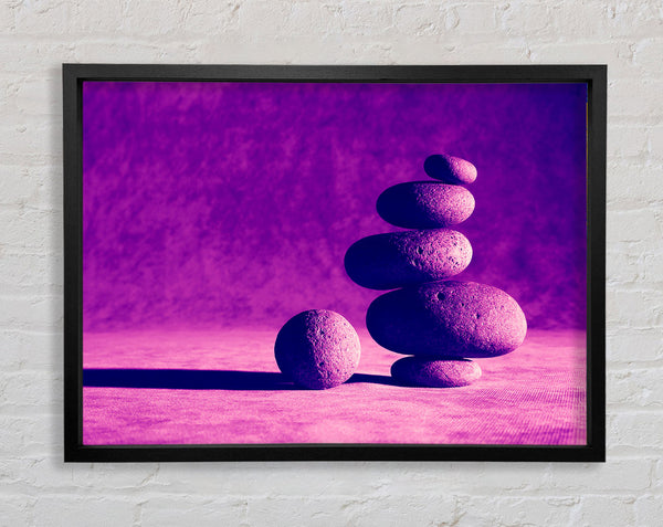 Pink Stone Age Framed Print